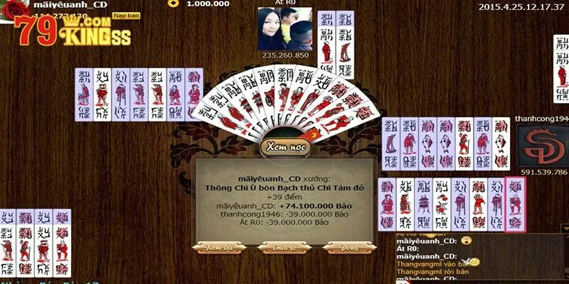 Cách chơi bài chắn tại 79king